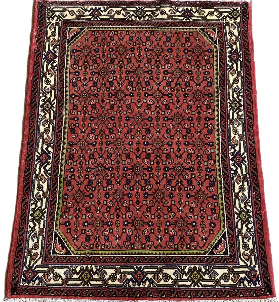 Hand-Knotted Tribal Persian Enjelas Rug