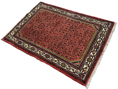 Hand-Knotted Tribal Persian Enjelas Rug