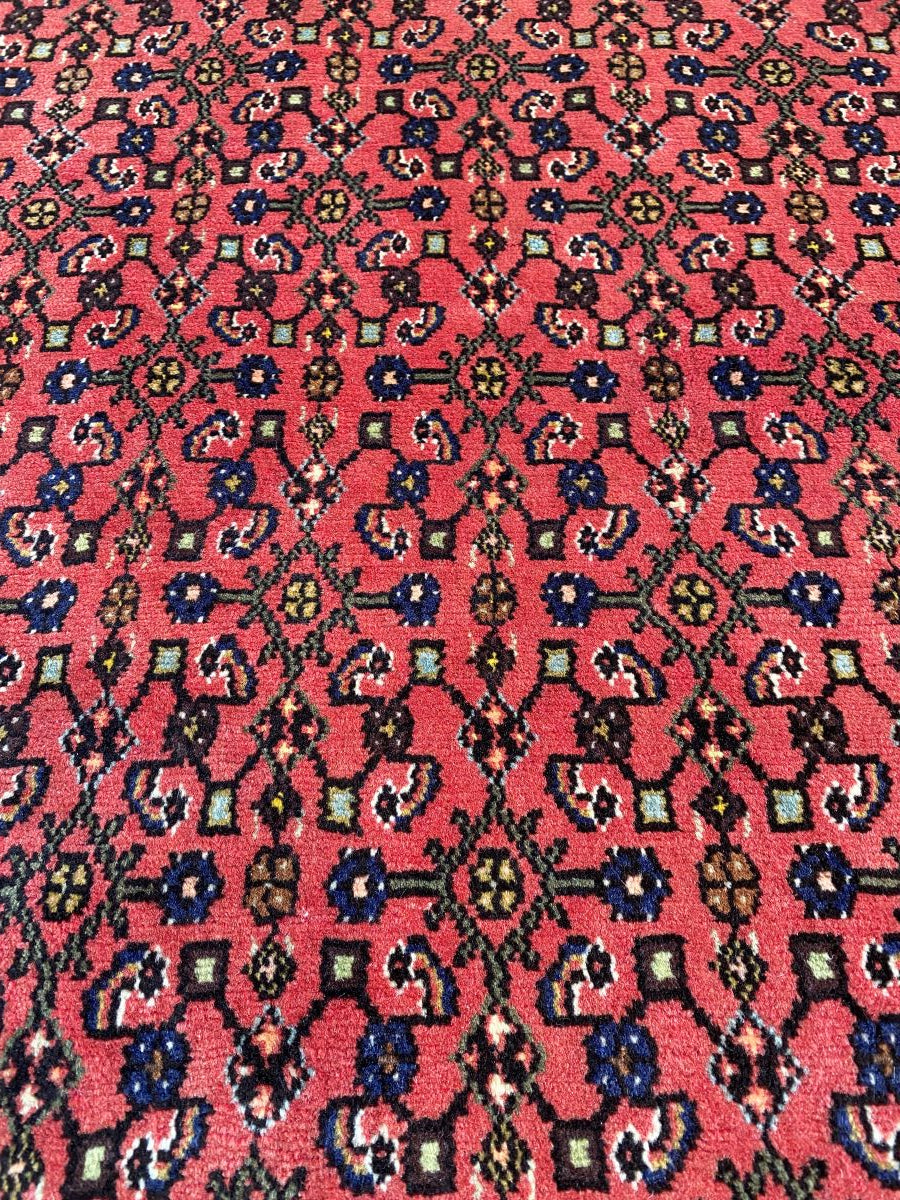 Hand-Knotted Tribal Persian Enjelas Rug