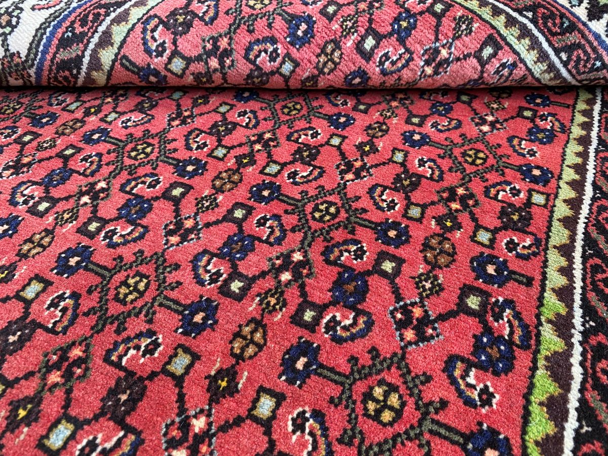 Hand-Knotted Tribal Persian Enjelas Rug