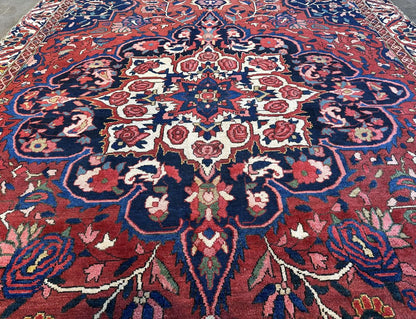 Hand-Knotted Tribal Persian Bakhtiar Rug