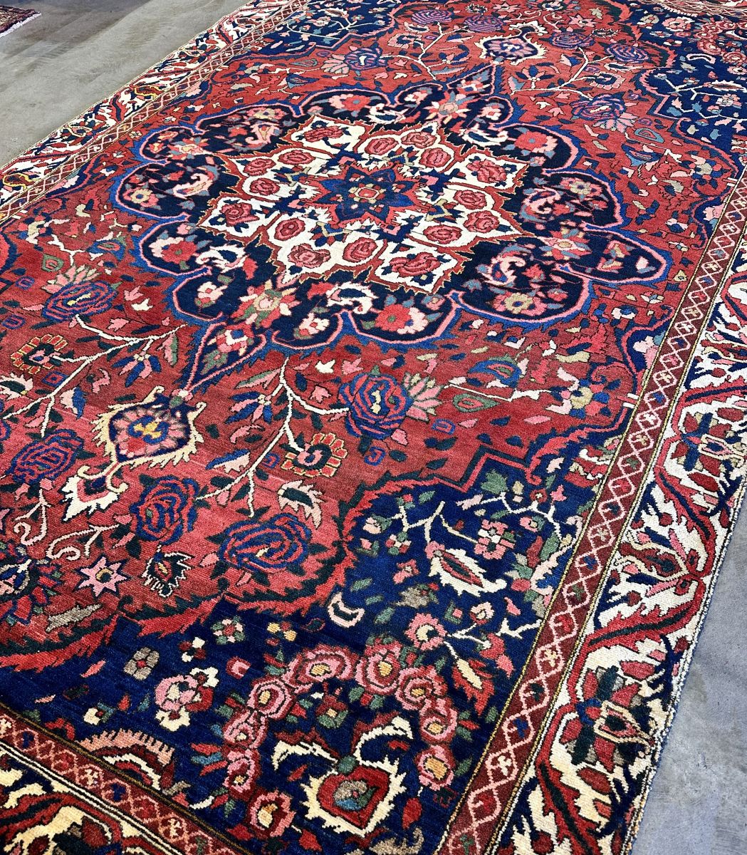 Hand-Knotted Tribal Persian Bakhtiar Rug