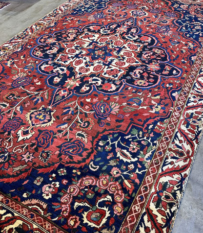 Hand-Knotted Tribal Persian Bakhtiar Rug