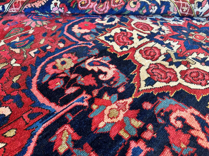 Hand-Knotted Tribal Persian Bakhtiar Rug