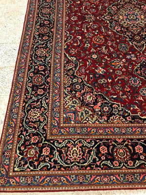 Handmade Persian Kashan Rug