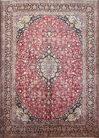 Fine Hand-Knotted Persian Kashan Carpet