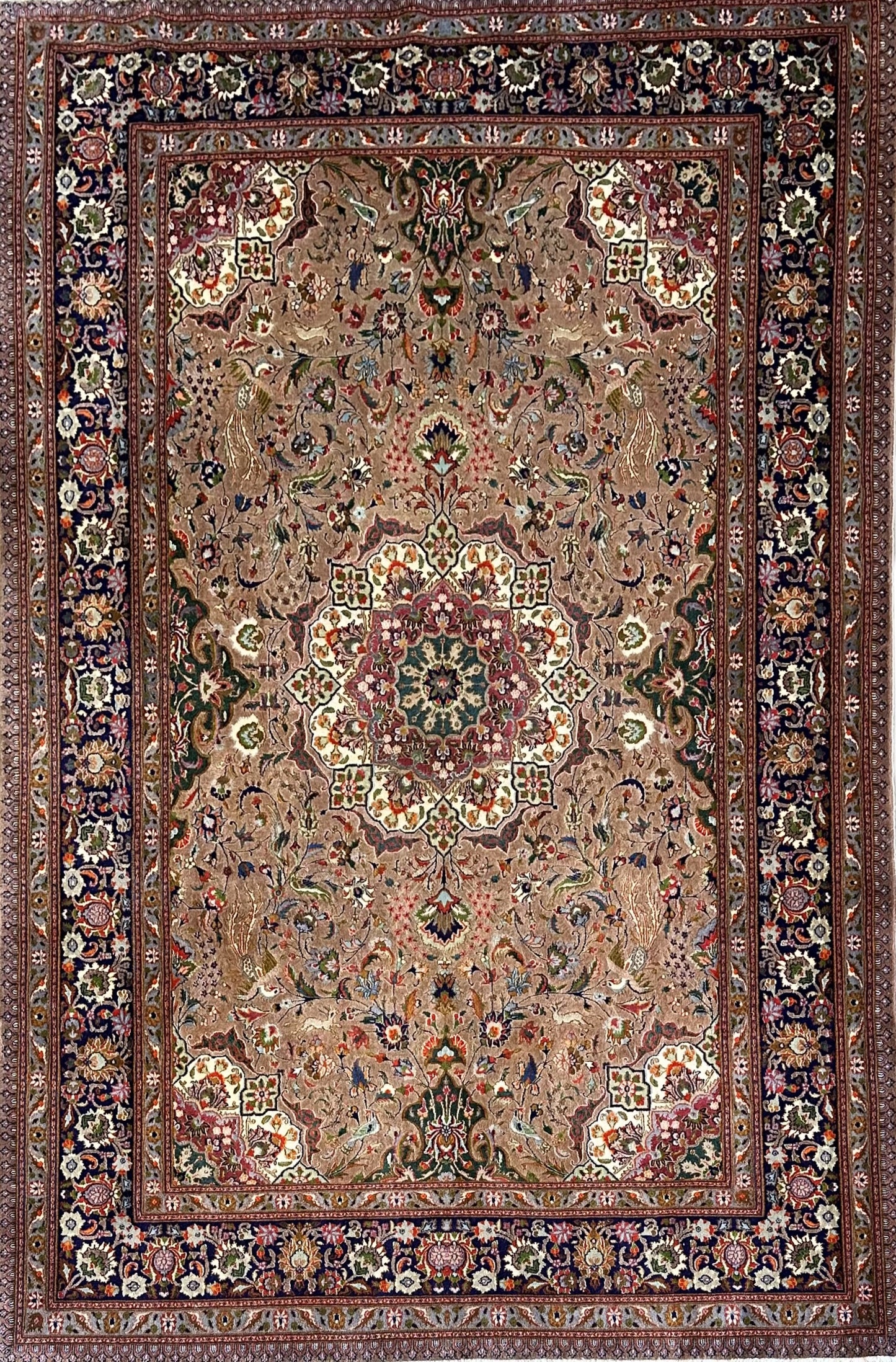 Fine Hand-Knotted Persian Birjand Mood Carpet