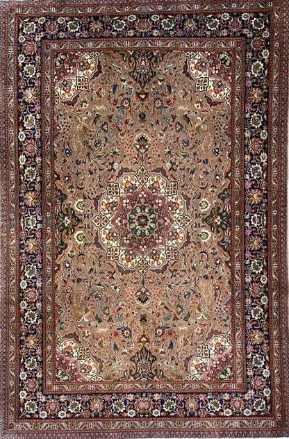 Fine Hand-Knotted Persian Birjand Mood Carpet