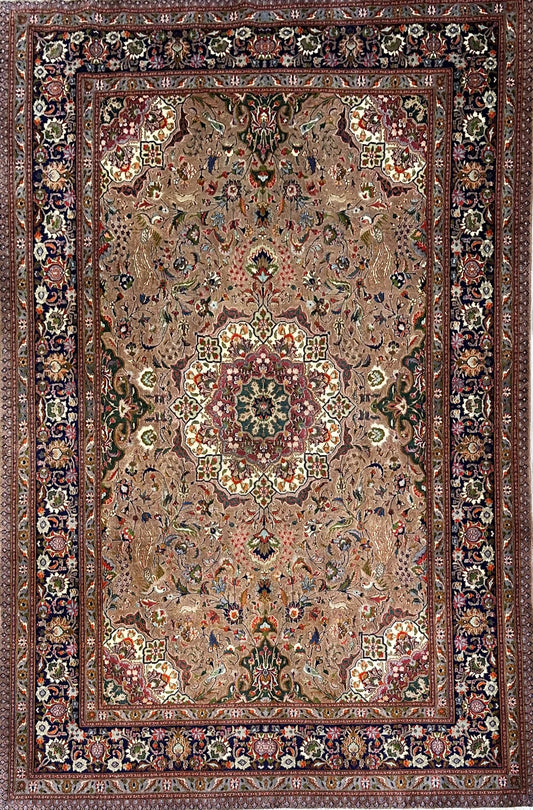 Fine Hand-Knotted Persian Birjand Mood Carpet