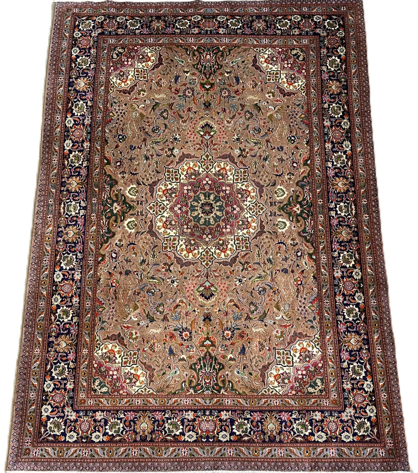 Fine Hand-Knotted Persian Birjand Mood Carpet