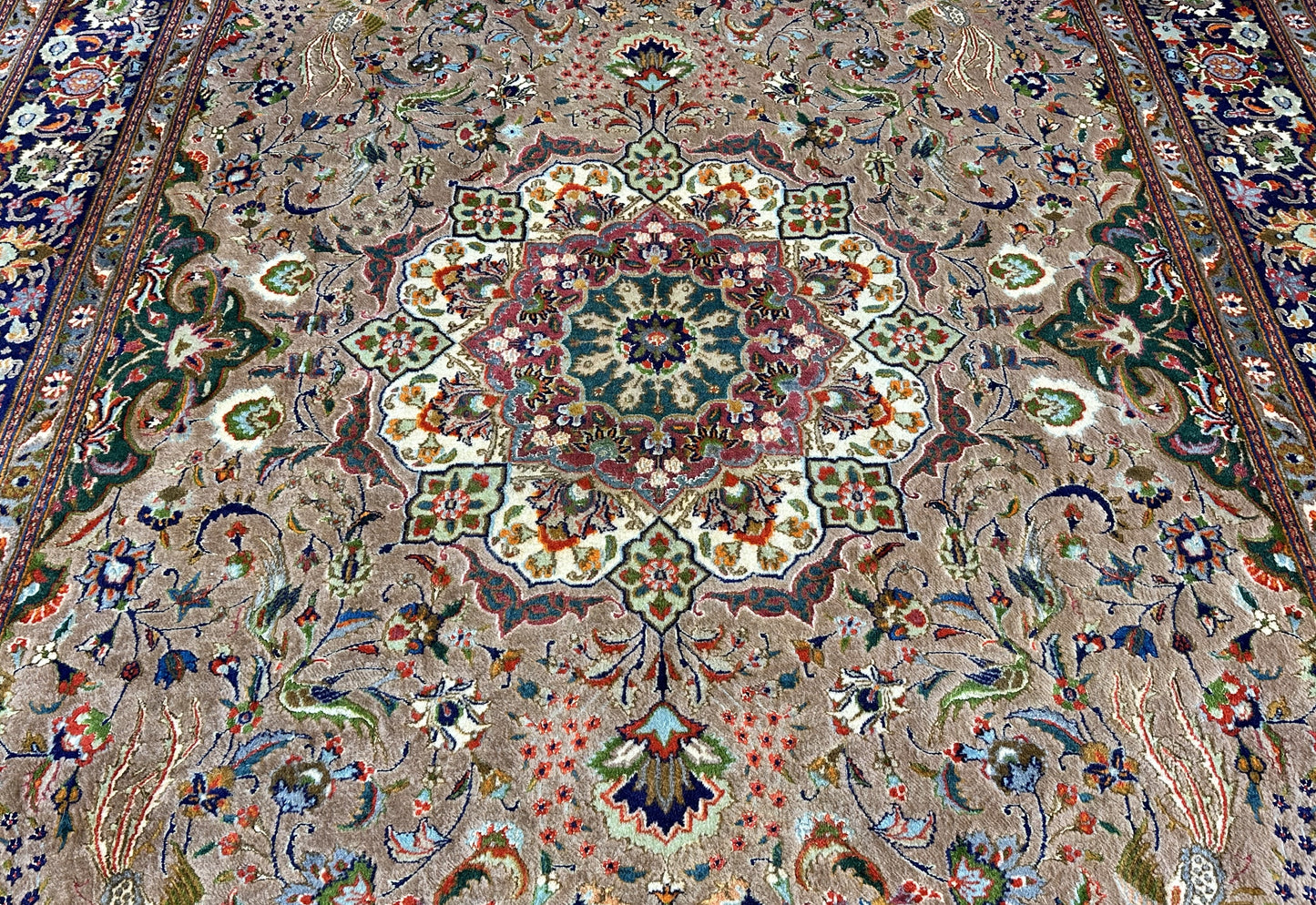 Fine Hand-Knotted Persian Birjand Mood Carpet
