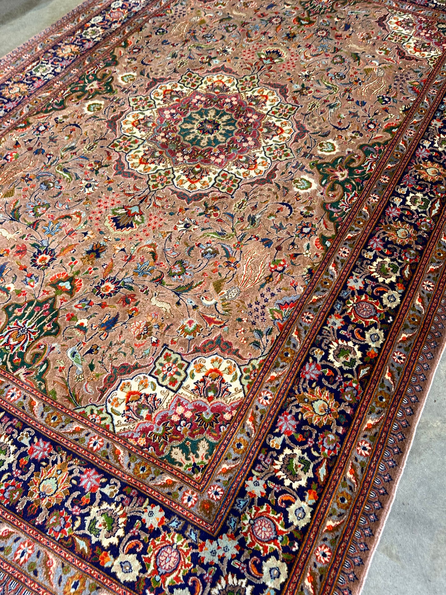 Fine Hand-Knotted Persian Birjand Mood Carpet