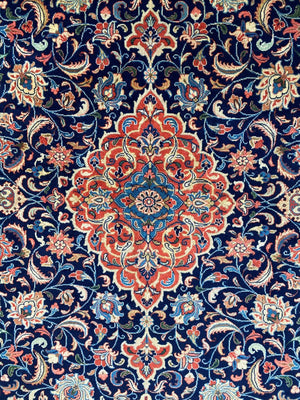 Superfine Hand-Knotted Persian Qazvin Carpet