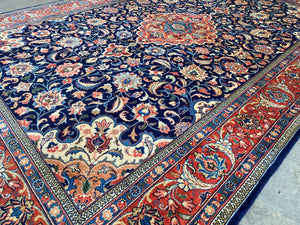 Superfine Hand-Knotted Persian Qazvin Carpet