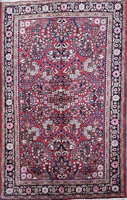 Fine Hand-Knotted Persian Jozan Rug