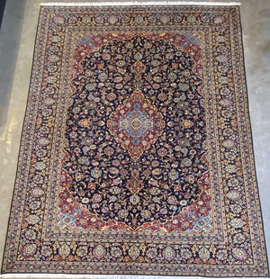 Superfine Hand-Knotted Persian Kashan Carpet