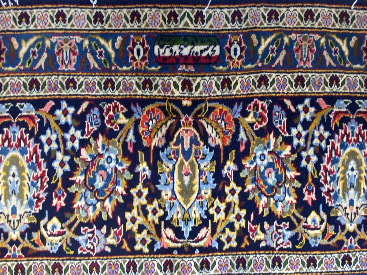 Superfine Hand-Knotted Persian Kashan Carpet