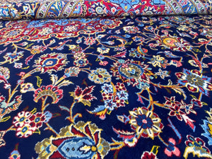 Superfine Hand-Knotted Persian Kashan Carpet