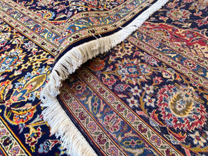 Superfine Hand-Knotted Persian Kashan Carpet