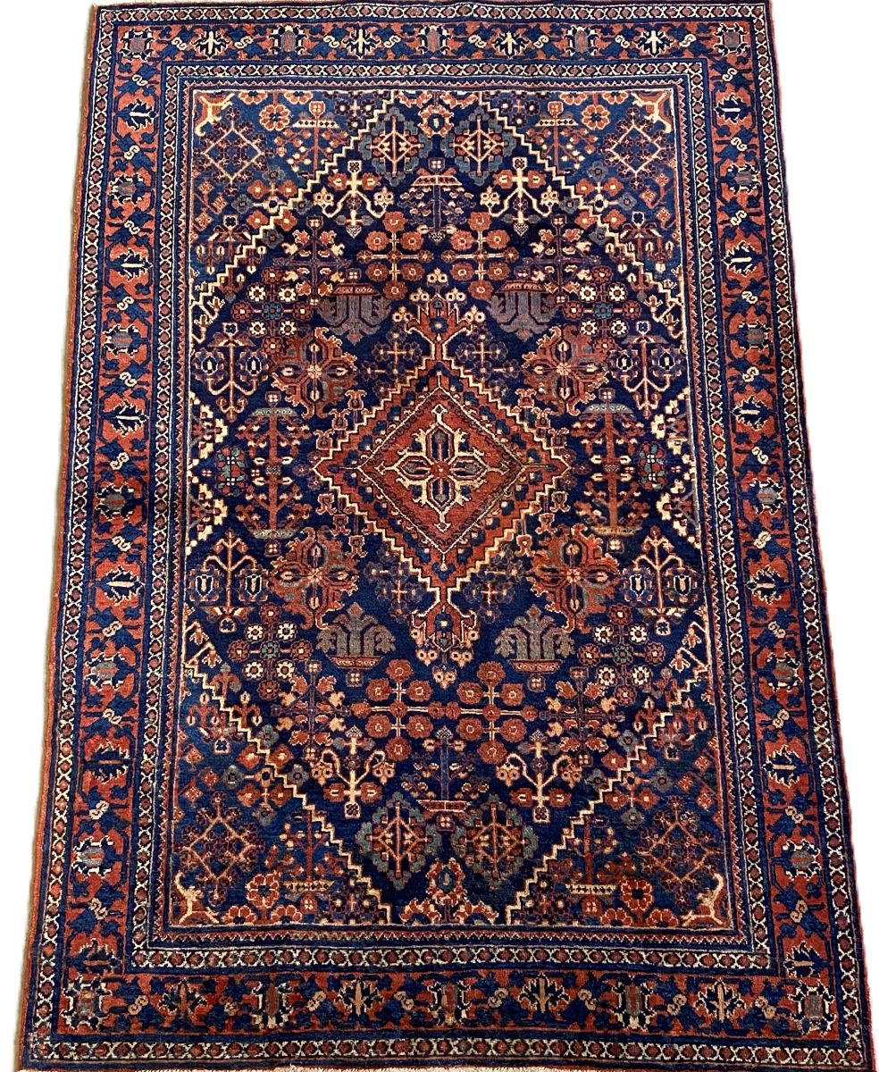 Hand-Knotted Persian Meymeh Rug