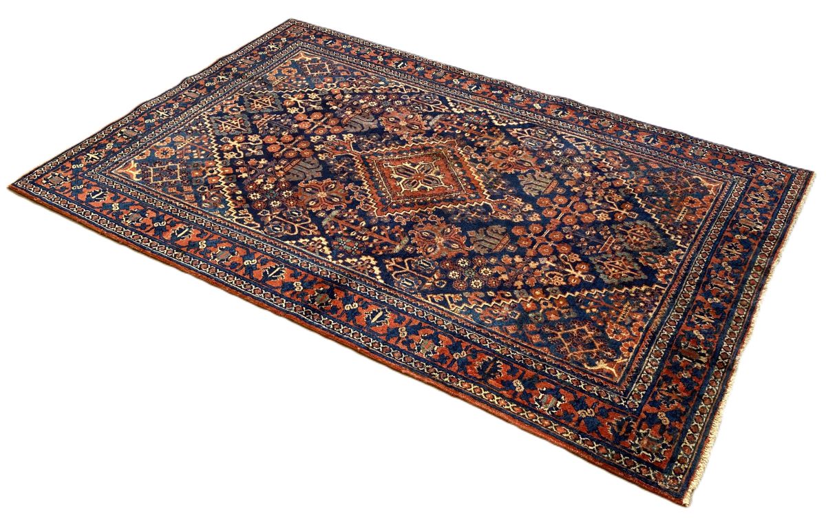 Hand-Knotted Persian Meymeh Rug