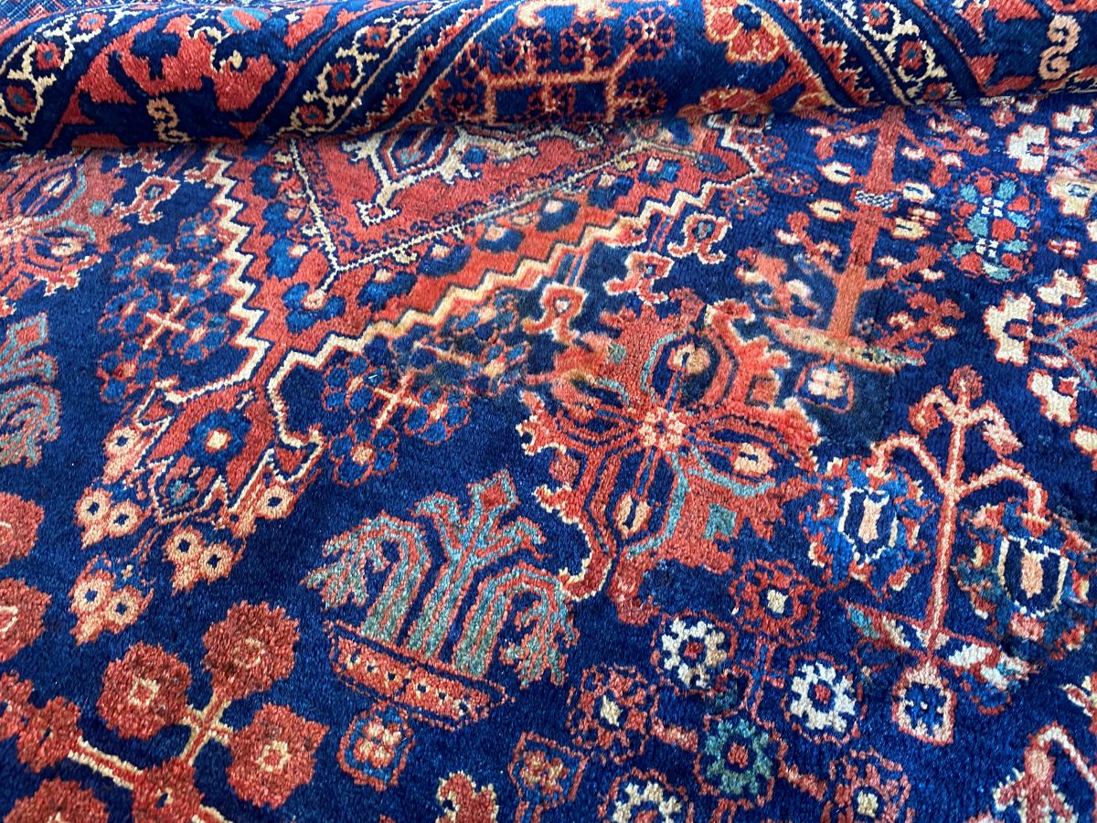 Hand-Knotted Persian Meymeh Rug
