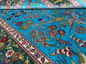 Superfine Hand-Knotted Pure Silk Persian Qum