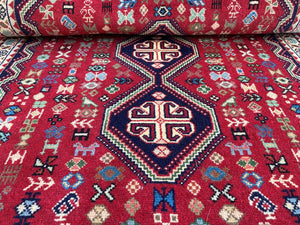 Fine Hand-Knotted Persian Abadeh Hall Runner