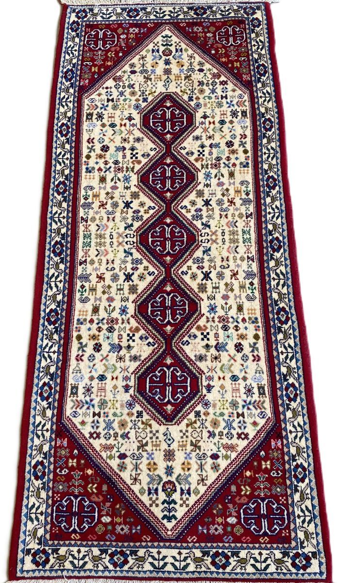 Fine Hand-Knotted Persian Abadeh Heybatlou Runner