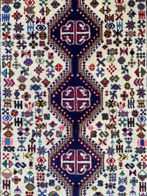 Fine Hand-Knotted Persian Abadeh Runner