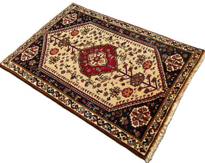 Hand-Knotted Tribal Persian Qashqaie Rug