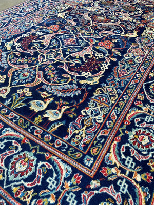 Circa 1970's Hand-Knotted Persian Kashan Carpet