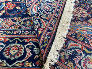 Circa 1970's Hand-Knotted Persian Kashan Carpet