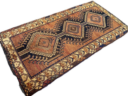 Hand-Knotted Tribal Persian Luri Rug