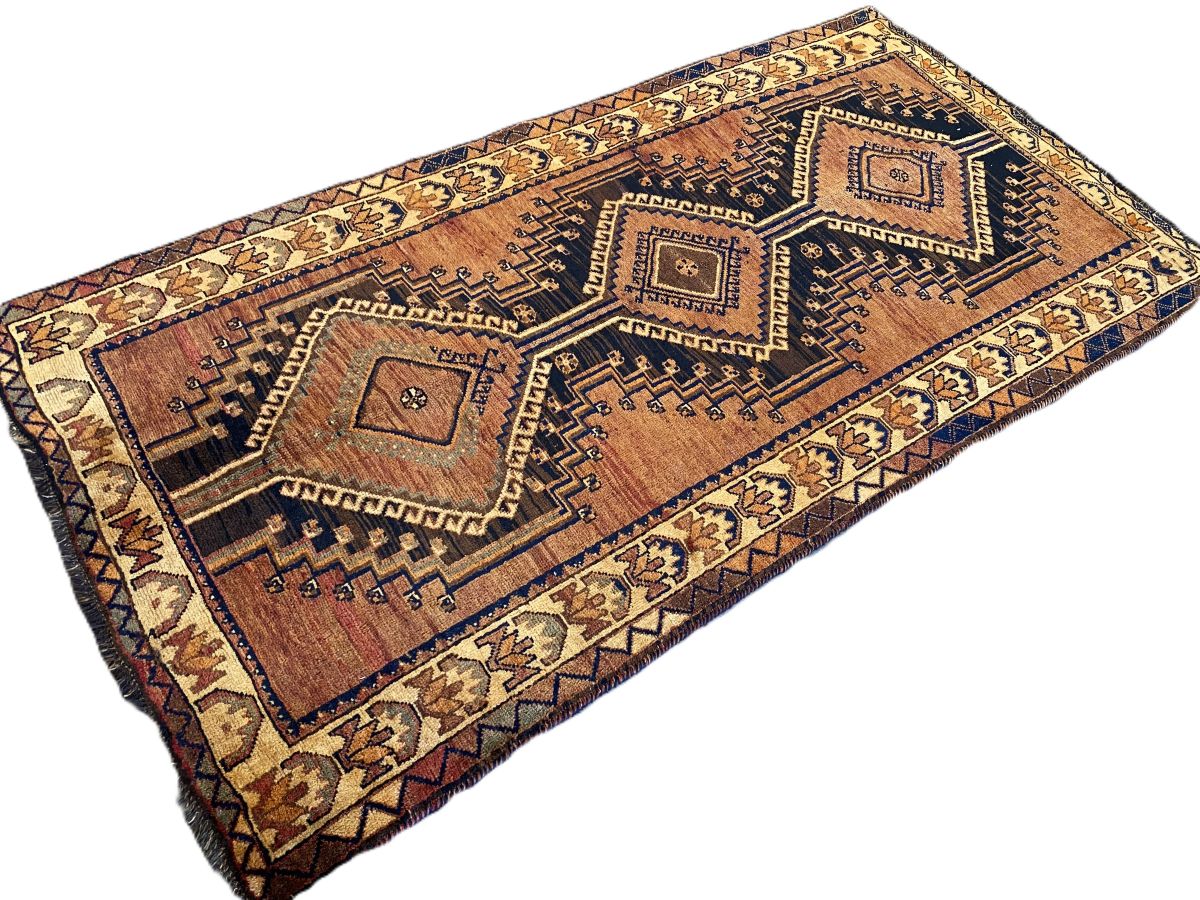 Hand-Knotted Tribal Persian Luri Rug