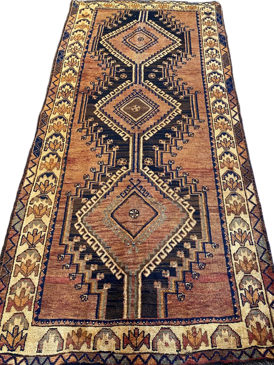 Hand-Knotted Tribal Persian Luri Rug