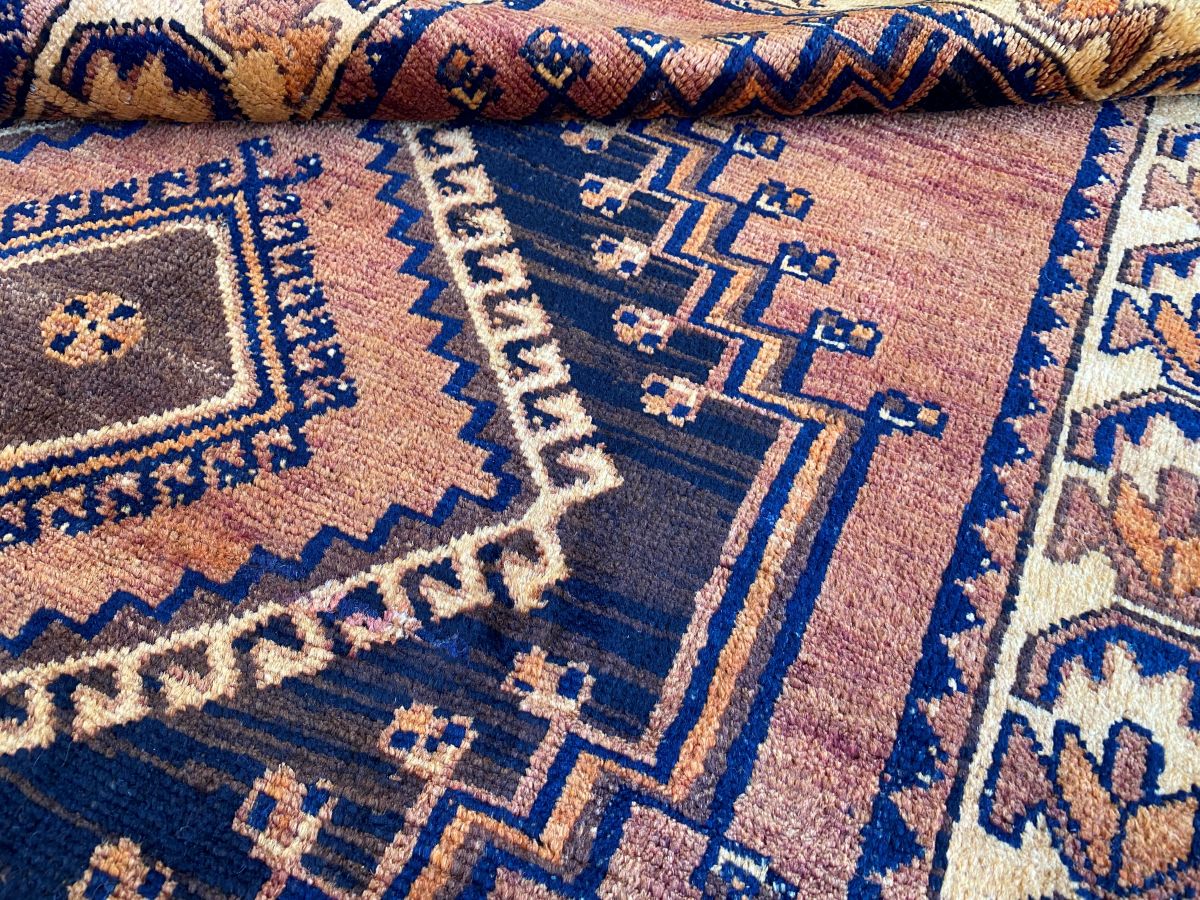 Hand-Knotted Tribal Persian Luri Rug