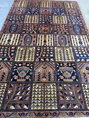 Handmade Tribal Persian Garden Design Bakhtiar Rug