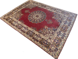 Superfine Hand-Knotted Antique Royal Persian Kashan