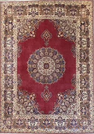 Superfine Hand-Knotted Antique Royal Persian Kashan