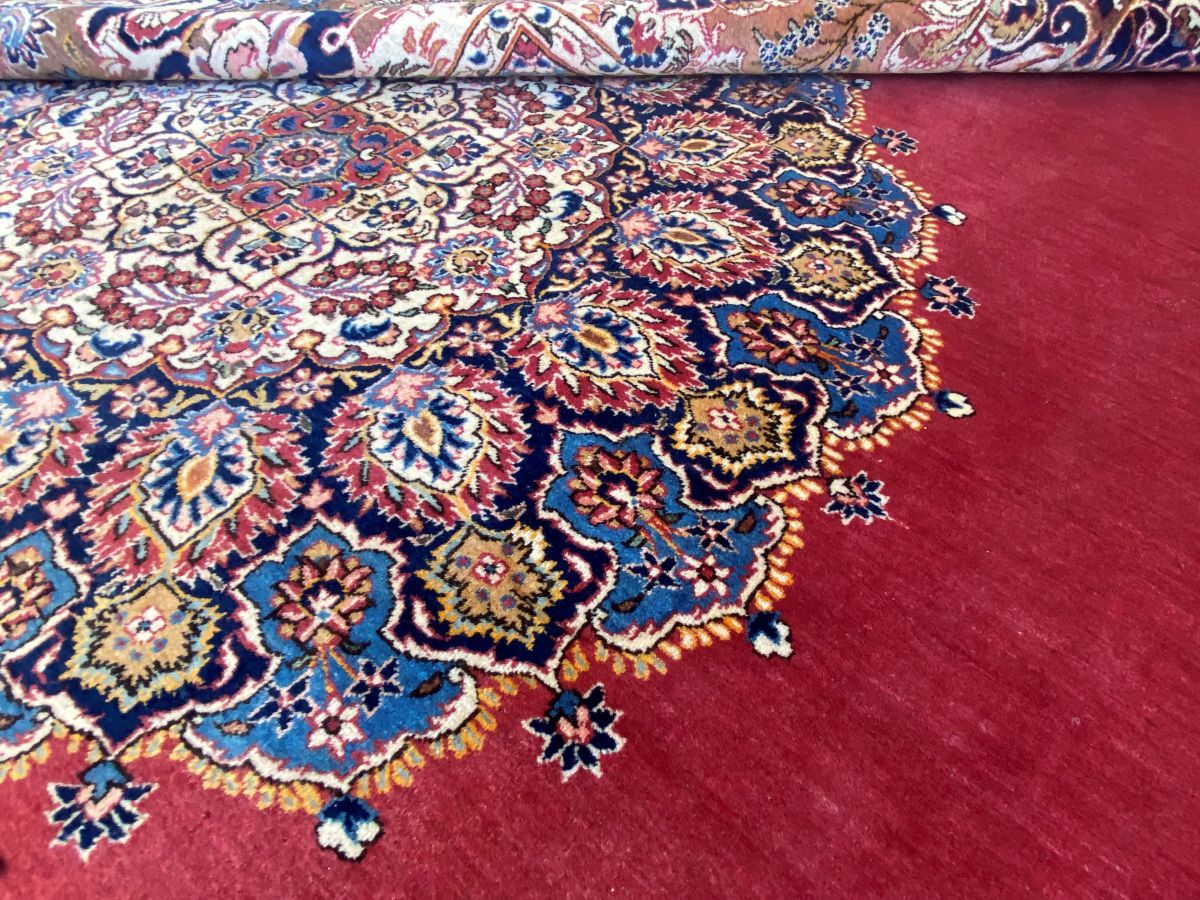 Superfine Hand-Knotted Antique Royal Persian Kashan