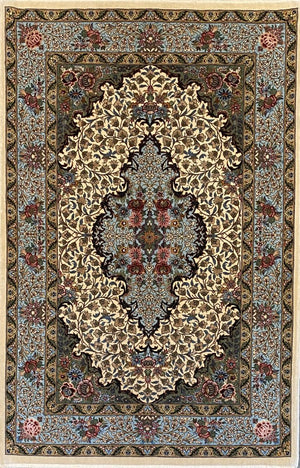 Superfine Hand-Knotted Persian Qum Carpet