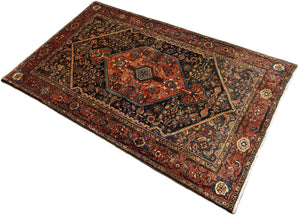 Circa 1960S Hand-Knotted Tribal Persian Bidjar Rug