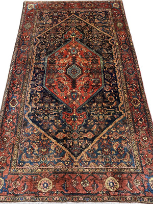 Circa 1960S Hand-Knotted Tribal Persian Bidjar Rug