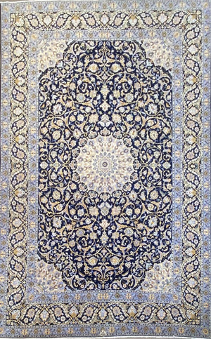 Fine Hand-Knotted Royal Persian Kashan Carpet