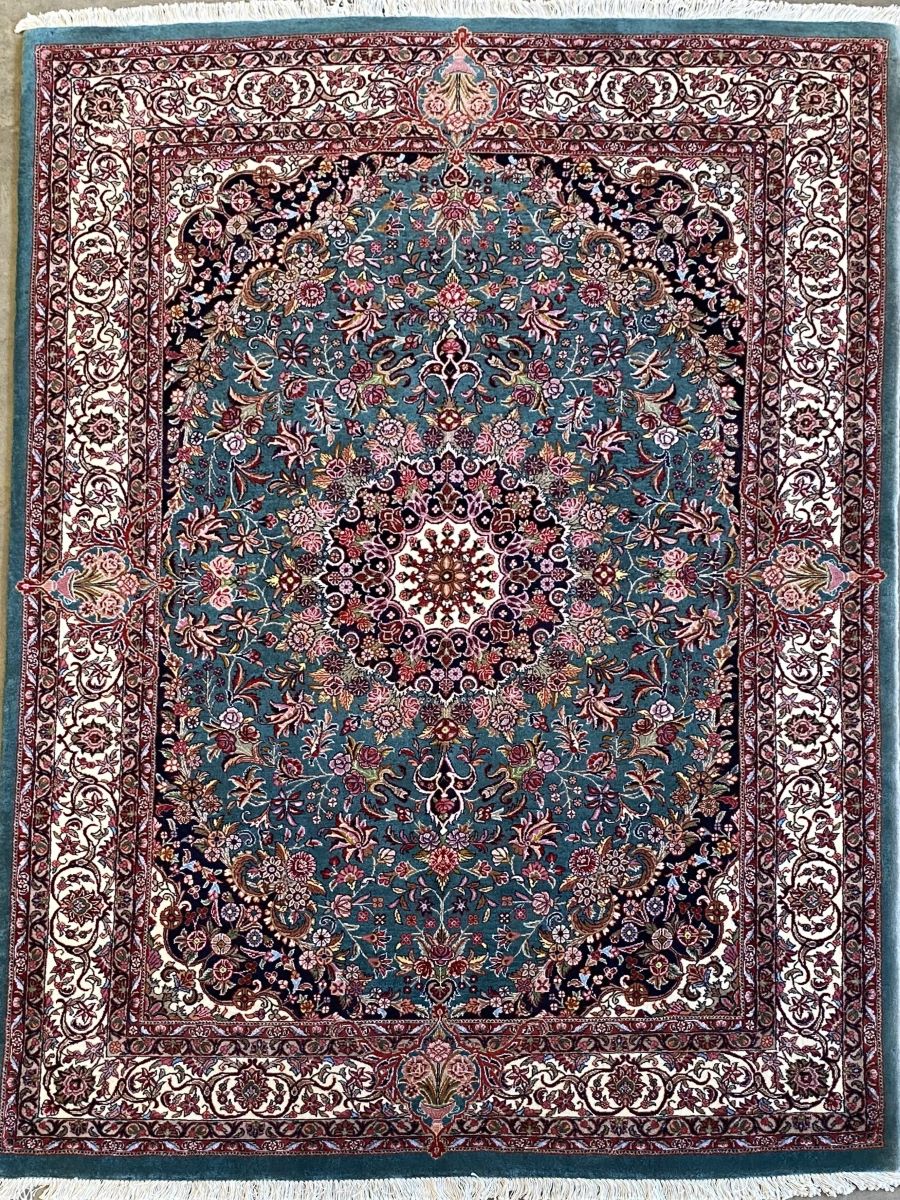 Superfine Hand-Knotted Persian Bidjar Boukan Carpet