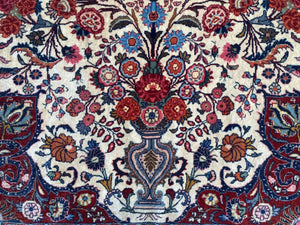 Superfine Hand-Knotted Persian Bidjar Rug