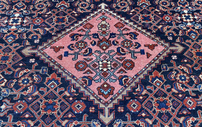 Antique Hand-Knotted Tribal Persian Malayer Rug