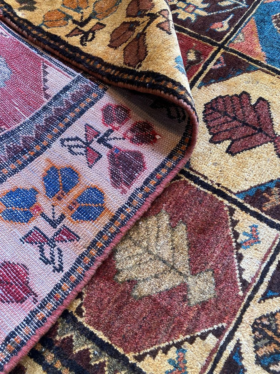 Hand-Knotted Tribal Persian Luri Rug