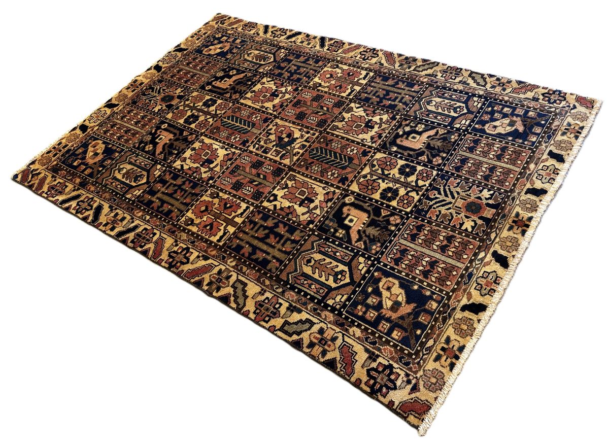 Hand-Knotted Tribal Persian Bakhtiar Rug